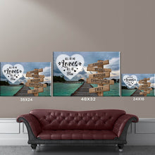 Load image into Gallery viewer, Maldives Scenery Color All of Me Loves All of You Multi-Names Premium Canvas Poster