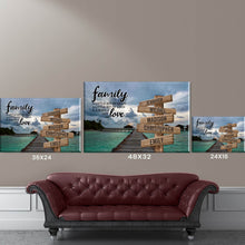 Load image into Gallery viewer, Maldives Scenery Color A Little Whole Lot of Love Multi-Names Premium Canvas Poster