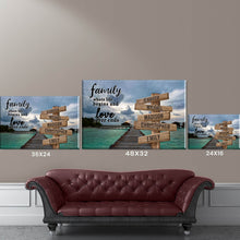 Load image into Gallery viewer, Maldives Scenery Color Where Life Begins And Love Never Ends Multi-Names Premium Canvas Poster
