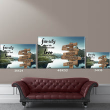 Load image into Gallery viewer, Mountain Creek Color  Where Life Begins And Love Never Ends Multi-Names Premium Canvas