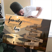 Load image into Gallery viewer, Mountain Sunset  Color A Little Whole Lot of Love Multi-Names Premium Canvas
