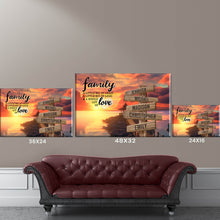 Load image into Gallery viewer, Pier Sunset  Color A Little Whole Lot of Love Multi-Names Premium Canvas
