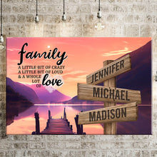 Load image into Gallery viewer, River Moonlight  Color A Little Whole Lot of Love Multi-Names Premium Canvas