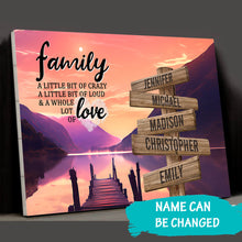 Load image into Gallery viewer, River Moonlight Color A Little Whole Lot of Love Multi-Names Premium Canvas Poster