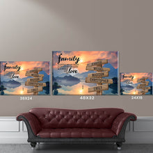 Load image into Gallery viewer, Riverside Dusk Color A Little Whole Lot of Love Multi-Names Premium Canvas