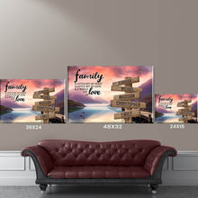 Load image into Gallery viewer, Riverside Pier Color A Little Whole Lot of Love Multi-Names Premium Canvas Poster