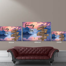 Load image into Gallery viewer, Riverside Scenery Color A Little Whole Lot of Love Multi-Names Premium Canvas Poster