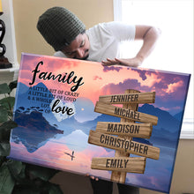Load image into Gallery viewer, Riverside Scenery  Color A Little Whole Lot of Love Multi-Names Premium Canvas