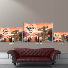 Load image into Gallery viewer, Riverside at Dusk Color All of Me Loves All of You Multi-Names Premium Canvas