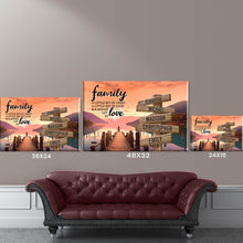 Load image into Gallery viewer, Riverside at Dusk Color A Little Whole Lot of Love Multi-Names Premium Canvas Poster