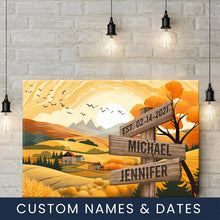 Load image into Gallery viewer, Rural Scenery Color Multi-Names Premium Canvas Poster