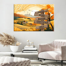 Load image into Gallery viewer, Rural Scenery Color Multi-Names Premium Canvas Poster