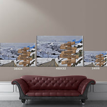 Load image into Gallery viewer, Snow Mountain Road Color Multi-Names Premium Canvas