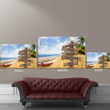 Load image into Gallery viewer, Summer Beach Color Multi-Names Premium Canvas