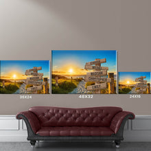 Load image into Gallery viewer, Summer Beach Sunset Color Multi-Names Premium Canvas