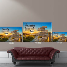 Load image into Gallery viewer, Summer Beach Sunset Color A Little Whole Lot of Love Multi-Names Premium Canvas Poster