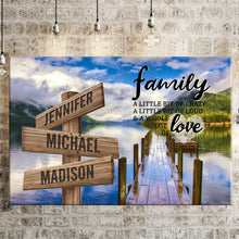 Load image into Gallery viewer, Summer Pier Color A Little Whole Lot of Love Multi-Names Premium Canvas Poster