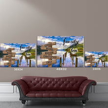 Load image into Gallery viewer, Summer Pier  Color A Little Whole Lot of Love Multi-Names Premium Canvas