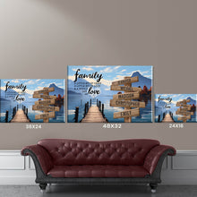 Load image into Gallery viewer, Sunshine Pier Color A Little Whole Lot of Love Multi-Names Premium Canvas