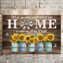 Load image into Gallery viewer, Unique Gift For A Family Personalized Names Gift Premium Canvas Poster