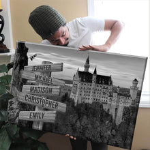 Load image into Gallery viewer, Country Castle Multi-Names Premium Canvas