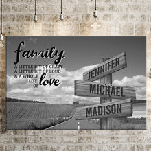 Load image into Gallery viewer, Country Road  A Little Whole Lot of Love Multi-Names Premium Canvas
