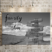 Load image into Gallery viewer, Country Road A Little Whole Lot of Love Multi-Names Premium Canvas Poster
