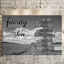 Load image into Gallery viewer, Country Road A Little Whole Lot of Love Multi-Names Premium Canvas Poster