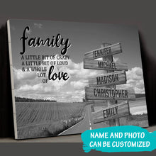 Load image into Gallery viewer, Country Road  A Little Whole Lot of Love Multi-Names Premium Canvas