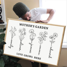 Load image into Gallery viewer, Custom Birth Flower Canvas - Unique Family Gifts (Ready to Hang)