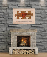 Load image into Gallery viewer, Personalized Couple Names Sign, Valentines Day Anniversary Wedding Gifts Idea for Him Her, Birthday Gift for Husband Wife Boyfriend Girlfriend, Custom Heart Puzzle Pieces