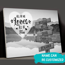 Load image into Gallery viewer, Dreams Interpretation of Lake All of Me Loves All of You Multi-Names Premium Canvas Poster