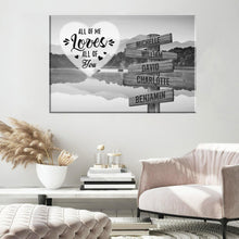 Load image into Gallery viewer, Dreams Interpretation of Lake All of Me Loves All of You Multi-Names Premium Canvas Poster