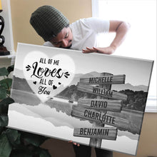 Load image into Gallery viewer, Dreams Interpretation of Lake All of Me Loves All of You Multi-Names Premium Canvas