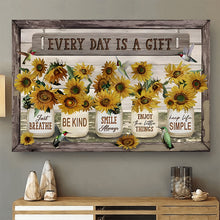 Load image into Gallery viewer, EVERY DAY IS A GIFT Framed Canvas Painting, Wall Art Prints - Ready to Hang