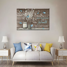 Load image into Gallery viewer, Flower And Butterfly Framed Canvas Painting, Wall Art Prints - Ready to Hang