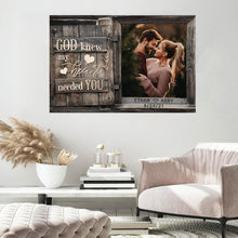 Load image into Gallery viewer, God Knew My Heart Needed You Premium Canvas Poster