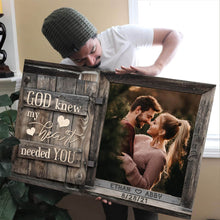 Load image into Gallery viewer, God Knew My Heart Needed You Premium Canvas