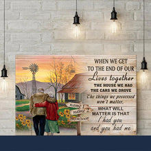 Load image into Gallery viewer, I Had You And You Had Me Personalized Couple Canvas Poster
