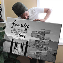 Load image into Gallery viewer, Lake Dock  A Little Whole Lot of Love Multi-Names Premium Canvas