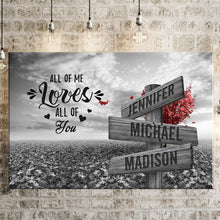 Load image into Gallery viewer, Love Tree All of Me Loves All of You Multi-Names Premium Canvas