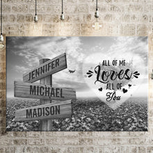 Load image into Gallery viewer, Love Tree All of Me Loves All of You Multi-Names Premium Canvas