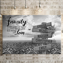 Load image into Gallery viewer, Love Tree A Little Whole Lot of Love Multi-Names Premium Canvas Poster