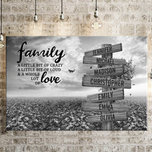 Load image into Gallery viewer, Love Tree A Little Whole Lot of Love Multi-Names Premium Canvas Poster