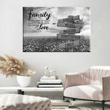 Load image into Gallery viewer, Love Tree A Little Whole Lot of Love Multi-Names Premium Canvas Poster