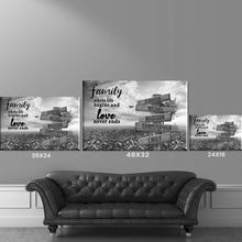 Load image into Gallery viewer, Love Tree Where Life Begins And Love Never Ends Multi-Names Premium Canvas Poster