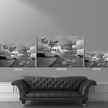 Load image into Gallery viewer, Maldives Scenery Personalized "THIS IS US" Multi-Names Premium Canvas Poster