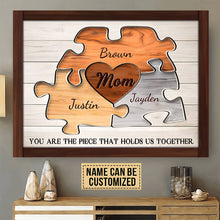 Load image into Gallery viewer, Personalized Mother's Day Gifts Custom Puzzle Sign Canvas Prints - Ready to Hang