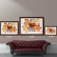 Load image into Gallery viewer, Personalized Mother's Day Gifts Custom Puzzle Sign Canvas Prints