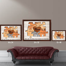 Load image into Gallery viewer, Personalized Mother's Day Gifts Custom Puzzle Sign Canvas Prints - Ready to Hang
